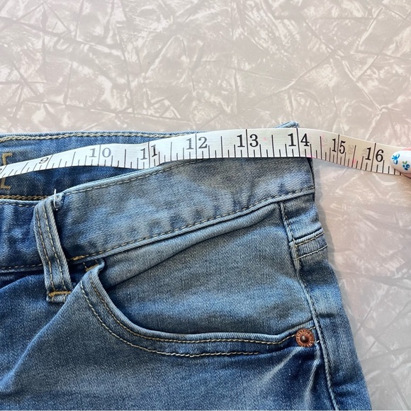 girls justice size 12 plus jean shorts 8.5in inseam summer cuffed hem med wash - Picture 4 of 7